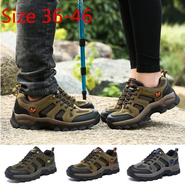 men women hiking shoes breathable terkking moutain boots breathable climbing foorwear size 36-46
men women hiking shoes breathable terkking moutain boots breathable climbing foorwear size 36-46