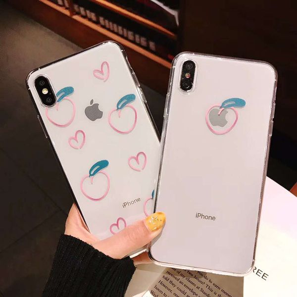 for iphone xs max xr phone case simple cute cartoon peach 6 7 8 x plus transparent all-inclusive tpu soft cell phone cases
for iphone xs max xr phone case simple cute cartoon peach 6 7 8 x plus transparent all-inclusive tpu soft cell phone cases