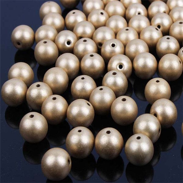 100pcs matt gold color imitation pearls acrylic beads for jewelry making bracelets beads, Black
100pcs matt gold color imitation pearls acrylic beads for jewelry making bracelets beads, Black