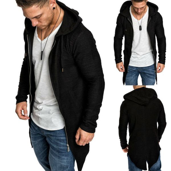 men winter casual slim long sleeve hooded coat zip up sports hoodie jacket overwear sweatshirt, Black;brown
men winter casual slim long sleeve hooded coat zip up sports hoodie jacket overwear sweatshirt, Black;brown