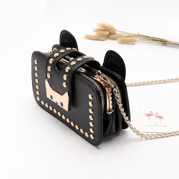 fashion women rivet messenger bag women evening chain bag shoulder wallet with bolsas snap
fashion women rivet messenger bag women evening chain bag shoulder wallet with bolsas snap