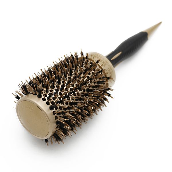 round ceramic brush 43mm gold ceramic hair brush boar bristle hairdressing thermal brush for hair curling aluminum barrel comb, Silver
round ceramic brush 43mm gold ceramic hair brush boar bristle hairdressing thermal brush for hair curling aluminum barrel comb, Silver