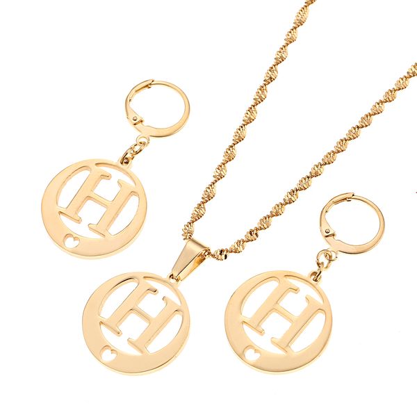 stainless steel initial necklace earring jewelry set monogram round pendant jewelry alphabet jewelry set from a-z(h, Black
stainless steel initial necklace earring jewelry set monogram round pendant jewelry alphabet jewelry set from a-z(h, Black