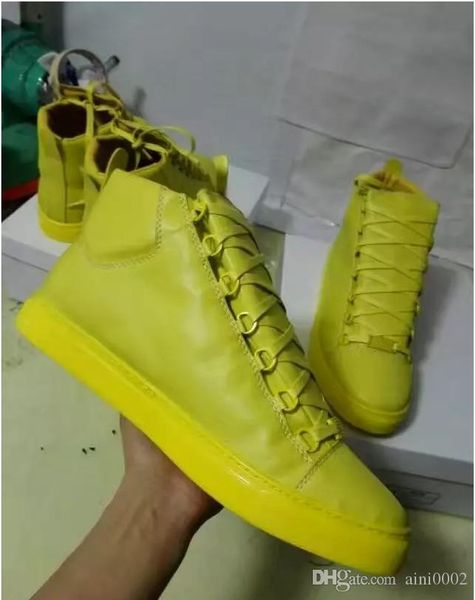 brand arena low sneaker shoes white genuine leather matte bottom kanye west casual dress wedding party walking flats 39-46, Black
brand arena low sneaker shoes white genuine leather matte bottom kanye west casual dress wedding party walking flats 39-46, Black