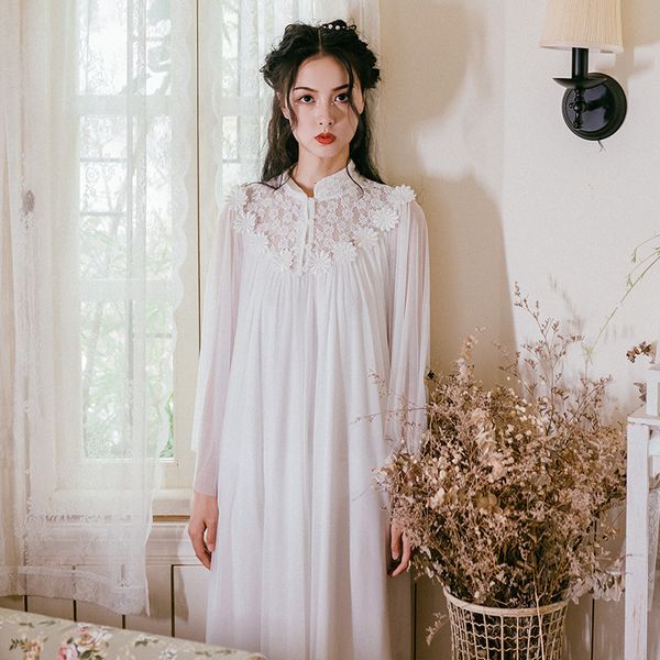 states court mesh modal cotton nightdress home service spring and autumn new ladies europe and the united, Black;red
states court mesh modal cotton nightdress home service spring and autumn new ladies europe and the united, Black;red