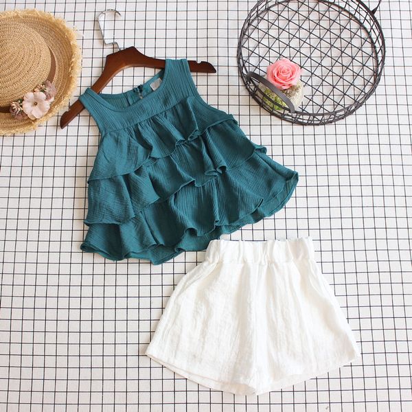 2019 baby girls doll shirt suits 2pcs suit summer kids korean multilayer lotus edge vest tees+ white short pant outfits clothing sets
2019 baby girls doll shirt suits 2pcs suit summer kids korean multilayer lotus edge vest tees+ white short pant outfits clothing sets