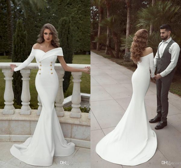 new arrival white one shoulder long sleeves mermaid prom dresses formal evening gowns floor length button long party wear custom, Black
new arrival white one shoulder long sleeves mermaid prom dresses formal evening gowns floor length button long party wear custom, Black