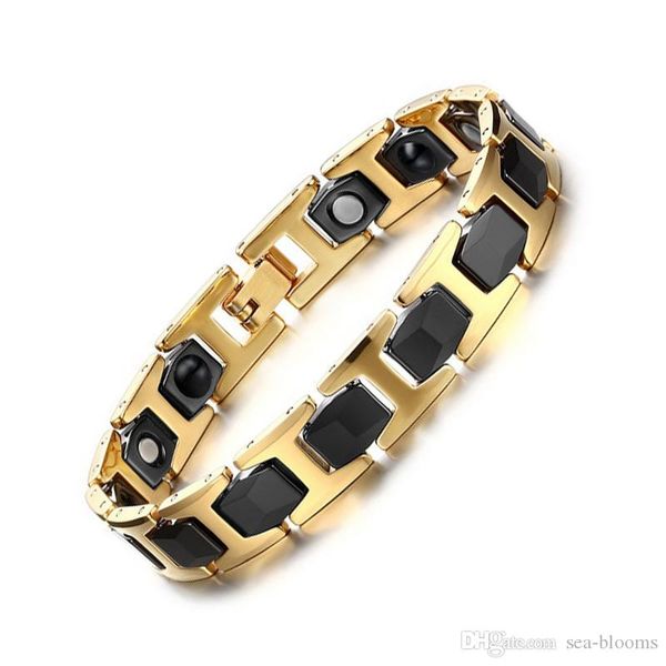 fashion healthy magnetic bracelets & bangles stainless steel jewelry for men and women wholesale health bracelet chain plated gold b878s, Black
fashion healthy magnetic bracelets & bangles stainless steel jewelry for men and women wholesale health bracelet chain plated gold b878s, Black