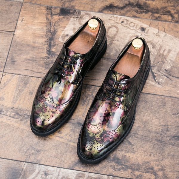 men brogues leather shoes quality business england style handmade oxford shoes men spring bullock carved, Black
men brogues leather shoes quality business england style handmade oxford shoes men spring bullock carved, Black