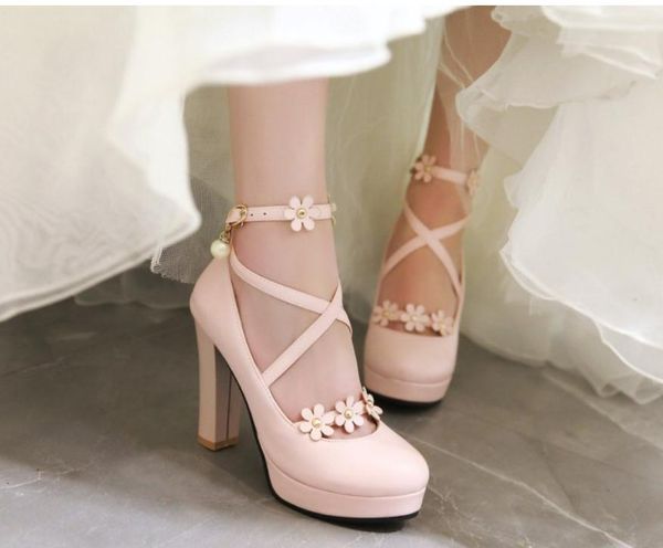 2020 spring and autumn with new style fashion high heel coarse heel round head waterproof table flower women's shoes @mqwbh640, Black
2020 spring and autumn with new style fashion high heel coarse heel round head waterproof table flower women's shoes @mqwbh640, Black