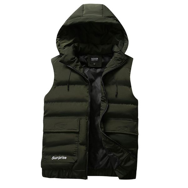 fashion mens jacket sleeveless vest spring fashion casual coats male cotton-padded men's vest men thicken waistcoat size m-4xl, Black;white
fashion mens jacket sleeveless vest spring fashion casual coats male cotton-padded men's vest men thicken waistcoat size m-4xl, Black;white