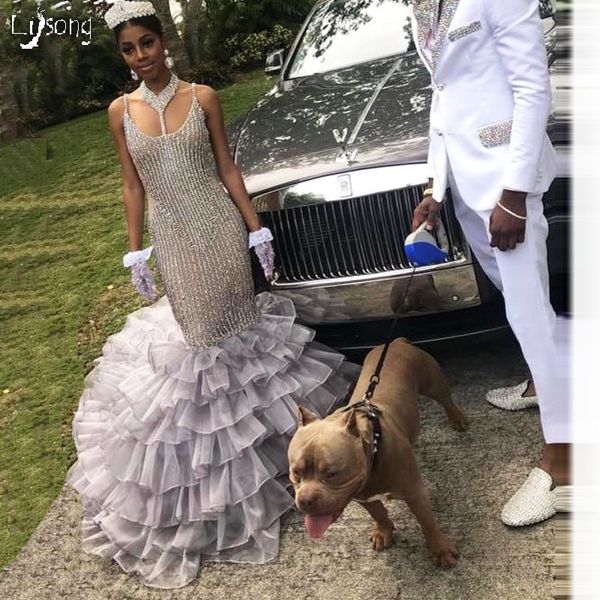 luxury silver major beaded straps tiered puffy multi layers prom dress lady graduation sheer mermaid maxi gown custom made dress, White;black
luxury silver major beaded straps tiered puffy multi layers prom dress lady graduation sheer mermaid maxi gown custom made dress, White;black