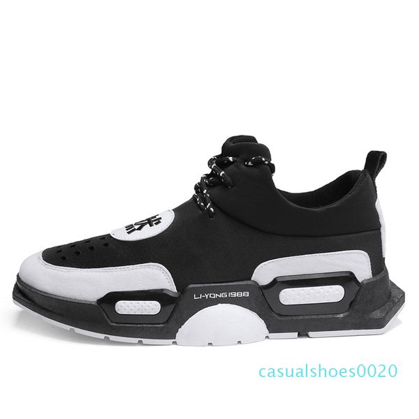 new men casual shoes breathable hollow lace-up sneakers with platform fashion mixed color soft leather nti-skid wear resistant c20, Black
new men casual shoes breathable hollow lace-up sneakers with platform fashion mixed color soft leather nti-skid wear resistant c20, Black