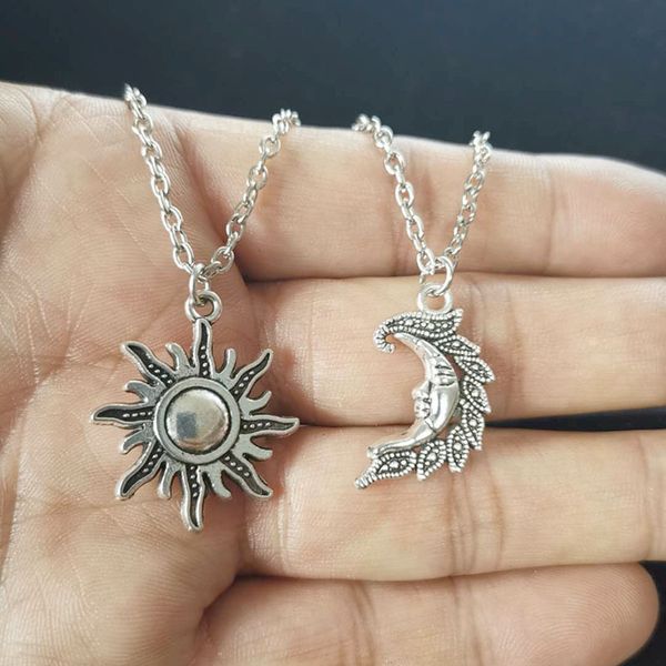 2020 new silver sun and moon necklaces chain pair of celestial friends gift for friend long necklaces pendants men women
2020 new silver sun and moon necklaces chain pair of celestial friends gift for friend long necklaces pendants men women