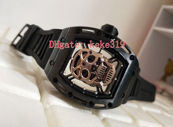 fashion black dial ceramic shell skull rm 52-01 natural rubber plus mineral tempered glass 43mm transparent automatic mechanical men's, Slivery;brown
fashion black dial ceramic shell skull rm 52-01 natural rubber plus mineral tempered glass 43mm transparent automatic mechanical men's, Slivery;brown