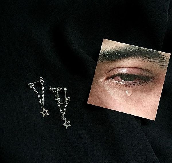 new creative baroque cool star pendant punk chain drop dangle earring nightclub harajuku jewelry for women girl friendship gift, Silver
new creative baroque cool star pendant punk chain drop dangle earring nightclub harajuku jewelry for women girl friendship gift, Silver