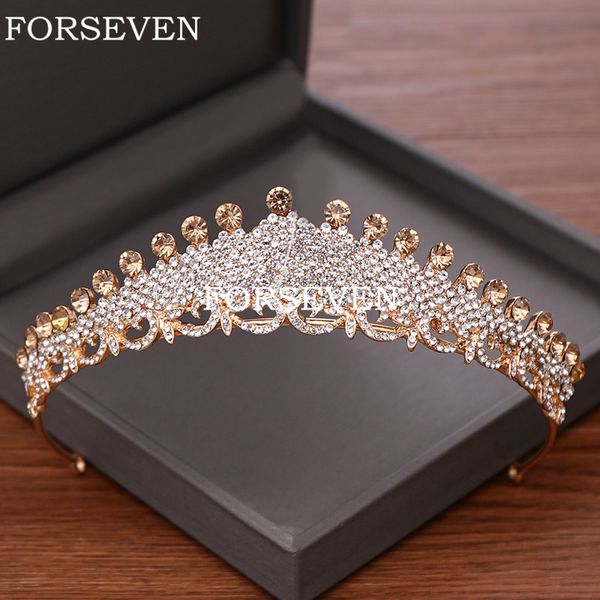 luxury rhinestone crystal bride tiara crown hair ornaments light gold wedding crown headband bridal hair accessories jewelry, Golden;white
luxury rhinestone crystal bride tiara crown hair ornaments light gold wedding crown headband bridal hair accessories jewelry, Golden;white