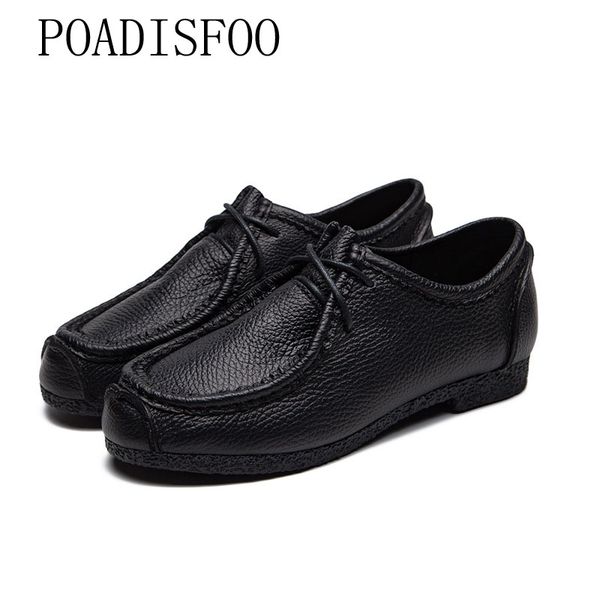 poadisfoo genuine leather single shoes women's belt round flat soft bottom shoes rub color british women's zxw-0910, Black
poadisfoo genuine leather single shoes women's belt round flat soft bottom shoes rub color british women's zxw-0910, Black