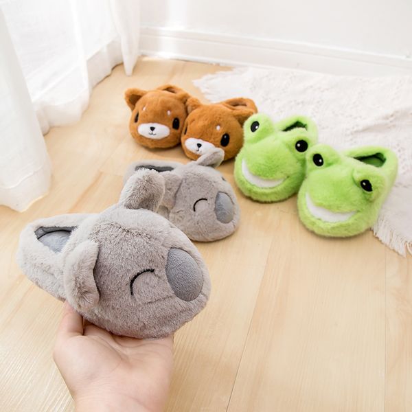 cute indoor slippers warm house slippers for winter koala shoes for kids, Black;grey
cute indoor slippers warm house slippers for winter koala shoes for kids, Black;grey