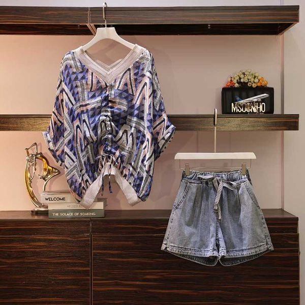 jvcake2020 summer large size women's fashion v-neck slimming denim shorts 2 piece sets womens outfits women two piece outfit, White
jvcake2020 summer large size women's fashion v-neck slimming denim shorts 2 piece sets womens outfits women two piece outfit, White