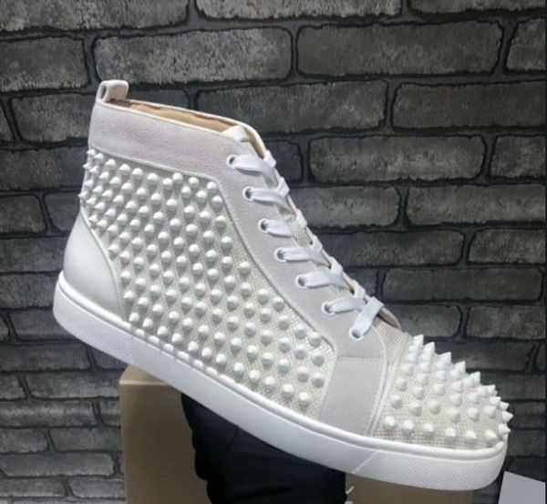 2019 designer studded spikes flats shoes red bottoms shoes mens womens party lovers genuine leather new color sneakers size 36-46, Black
2019 designer studded spikes flats shoes red bottoms shoes mens womens party lovers genuine leather new color sneakers size 36-46, Black