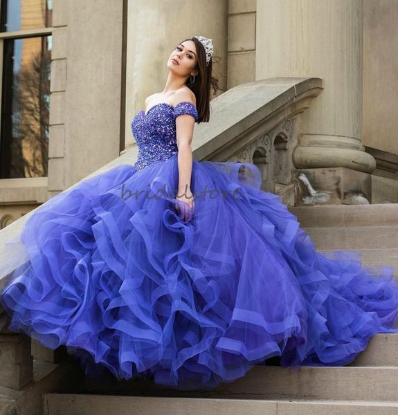 blue charro quinceanera dresses 2020 off shoulders beaded tiered tulle prom dress ball gown elegant evening formal dresses 2019 ballkleider, Blue;red
blue charro quinceanera dresses 2020 off shoulders beaded tiered tulle prom dress ball gown elegant evening formal dresses 2019 ballkleider, Blue;red