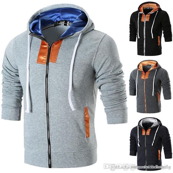 hoodies autumn patchwork long sleeve skinny mens sweatshirts fashion mens clothing mens cardigan designer, Black 
hoodies autumn patchwork long sleeve skinny mens sweatshirts fashion mens clothing mens cardigan designer, Black