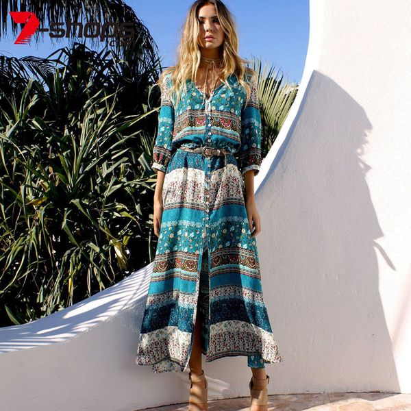 aecu женщины пляж boho платья богемия цветочные печати v-образным вырезом длинное платье женский лето плюс размер платья макси vestidos плат, Black;pink
aecu женщины пляж boho платья богемия цветочные печати v-образным вырезом длинное платье женский лето плюс размер платья макси vestidos плат, Black;pink