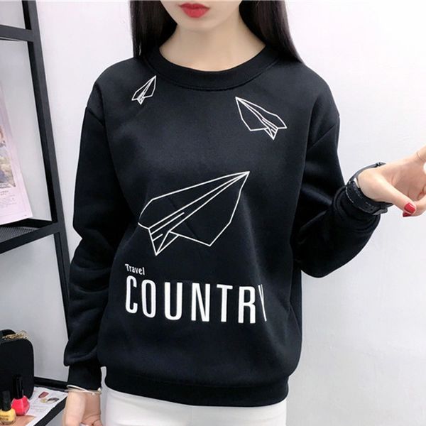 women o neck casual hoodies long sleeve harajuku sweatshirt 2019 women autumn hoodies rk, Black
women o neck casual hoodies long sleeve harajuku sweatshirt 2019 women autumn hoodies rk, Black