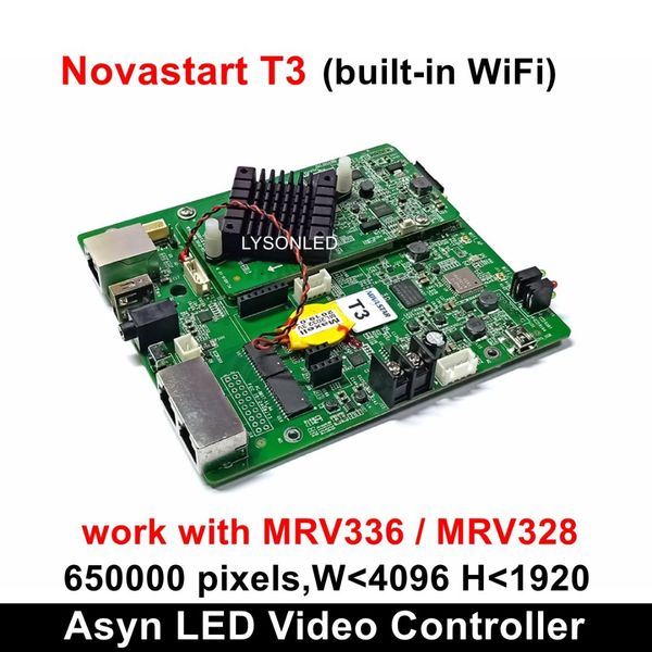 

novastar t3 asynchronous large led video display controller , nova wifi full color display player card(tb3 player box