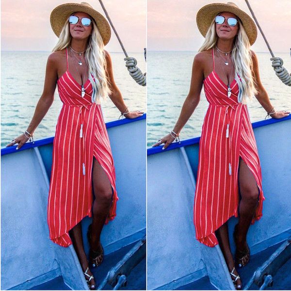 women dress boho v-neck bodycon casual party evening long maxi dress sundress summer fashion sleeveless dresses vestidos, Black;gray
women dress boho v-neck bodycon casual party evening long maxi dress sundress summer fashion sleeveless dresses vestidos, Black;gray
