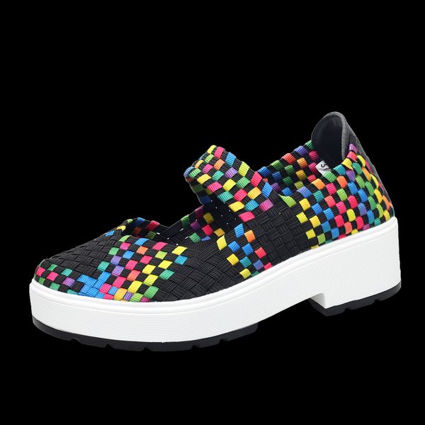 2020 women summer platform shoes breathable handmade woven flats shoes fashion sneakers women multi colors sandals big size 42, Black
2020 women summer platform shoes breathable handmade woven flats shoes fashion sneakers women multi colors sandals big size 42, Black