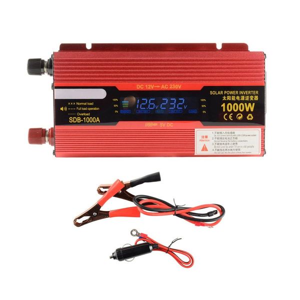 1000w lcd diaplay car power inverter converter charger adapter modified sine wave with usb port & uk plug
1000w lcd diaplay car power inverter converter charger adapter modified sine wave with usb port & uk plug