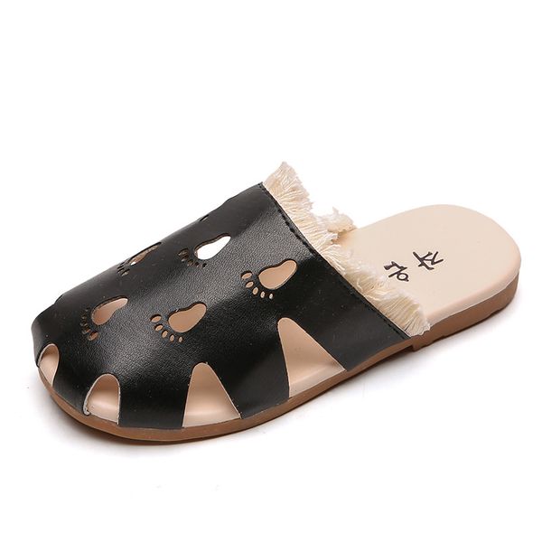 slipper cozulma girls foot shape cut-outs beach slippers kids summer fringe indoor shoes children soft bottom slides size 26-36, Black;grey
slipper cozulma girls foot shape cut-outs beach slippers kids summer fringe indoor shoes children soft bottom slides size 26-36, Black;grey