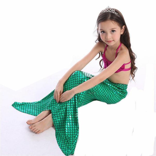 3pcs/sets kids girls cute mermaid tail sea-maid halter bikini sets swimwear swimming beachwear fancy dress party cosplay costume, White
3pcs/sets kids girls cute mermaid tail sea-maid halter bikini sets swimwear swimming beachwear fancy dress party cosplay costume, White