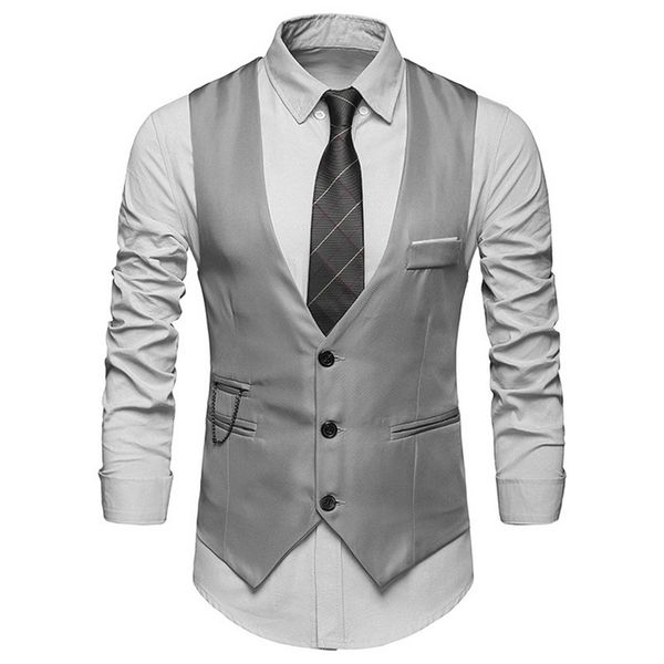 jodimitty 2020 men formal dress suit vests slim fit men suit vest male wedding party waistcoat homme casual business jacket, Black;white
jodimitty 2020 men formal dress suit vests slim fit men suit vest male wedding party waistcoat homme casual business jacket, Black;white