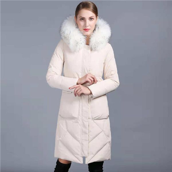 2018 new winter coat with big fur collar, medium and long down jacket, ladies' fashion, velvet and thickened coat 90205, Black
2018 new winter coat with big fur collar, medium and long down jacket, ladies' fashion, velvet and thickened coat 90205, Black