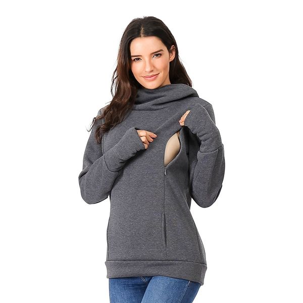 maternity sweatshirt women nursing maternity long sleeves hooded breastfeeding hoodie pregnant women long sleeve hooded sweater, White
maternity sweatshirt women nursing maternity long sleeves hooded breastfeeding hoodie pregnant women long sleeve hooded sweater, White