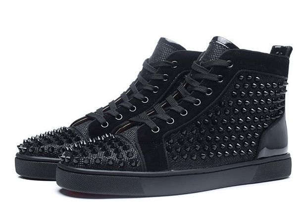 luxury sneaker for men women red bottom shoes black glitter leather with spikes designer fashion studs casual walking ship
luxury sneaker for men women red bottom shoes black glitter leather with spikes designer fashion studs casual walking ship