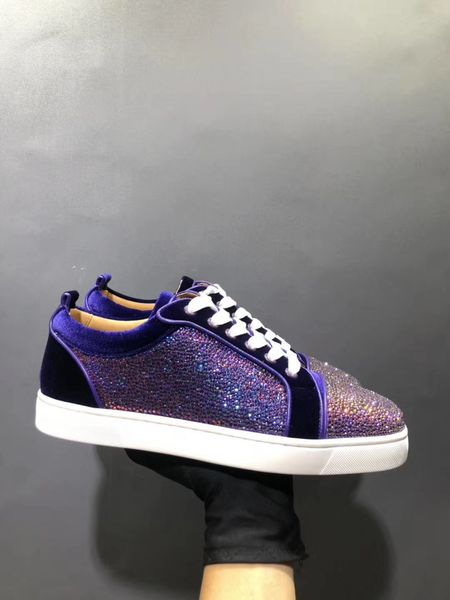 роскошные женщин мужчины red bottom тапки замши с rhinestone lowtop мода red bottom кроссовки юниор дизайн полуботинки повседневные, Black
роскошные женщин мужчины red bottom тапки замши с rhinestone lowtop мода red bottom кроссовки юниор дизайн полуботинки повседневные, Black