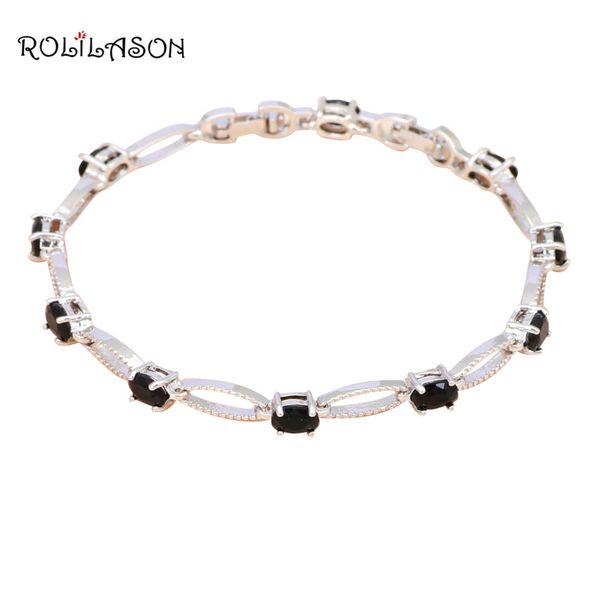 rolilason black onyx jewelry for women silver charm bracelets health fashion jewelry tbs967, Golden;silver
rolilason black onyx jewelry for women silver charm bracelets health fashion jewelry tbs967, Golden;silver