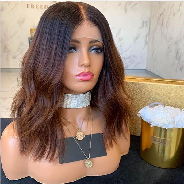 1b/27 ombre human hair wig 13x6 deep part lace front wigs pre plucked brazilian virgin hair for black women with baby hair, Black;brown
1b/27 ombre human hair wig 13x6 deep part lace front wigs pre plucked brazilian virgin hair for black women with baby hair, Black;brown