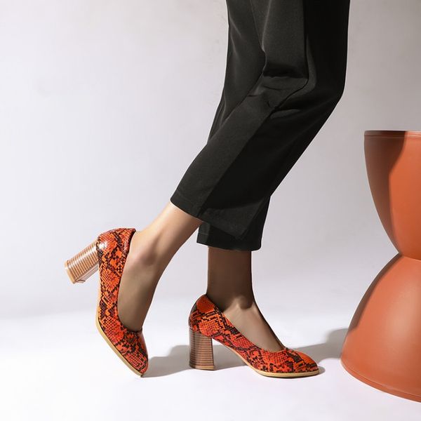 thick heels women's shoes 2020 spring new all-around high heels square head snake pattern fashion single shoes, Black
thick heels women's shoes 2020 spring new all-around high heels square head snake pattern fashion single shoes, Black