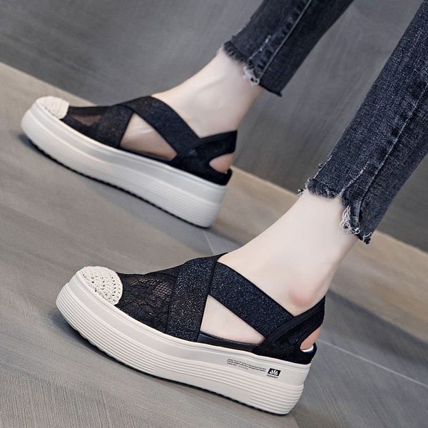 sandals summer shoes women lace platform sandal chunky fisherman thick sole beach female increaing sandalias mujer 8173n, Black
sandals summer shoes women lace platform sandal chunky fisherman thick sole beach female increaing sandalias mujer 8173n, Black