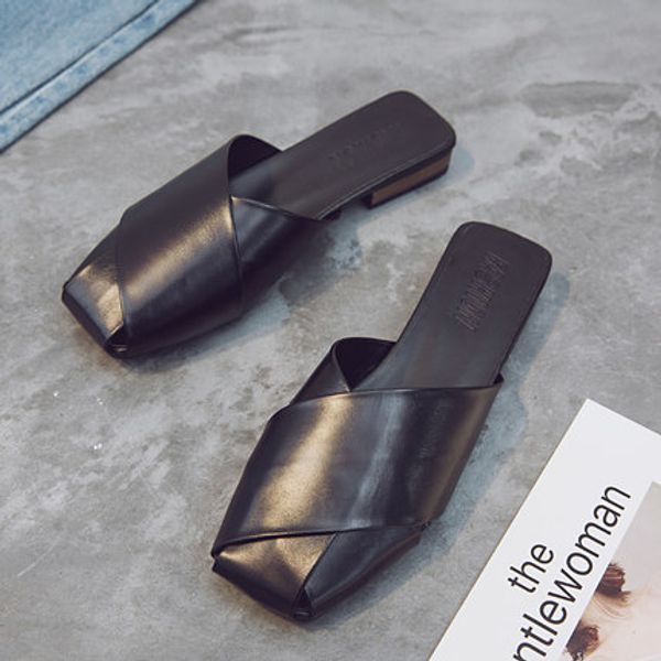 baotou half slippers women wear fashion wild flat 2020 summer new net red thick with mueller sandals and slippers, Black
baotou half slippers women wear fashion wild flat 2020 summer new net red thick with mueller sandals and slippers, Black