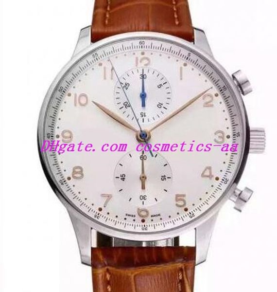 luxury watch 6 style mens chronograph 371480 rose gold 40.9mm leather strap quartz movement fashion men's watches wristwatch, Slivery;brown
luxury watch 6 style mens chronograph 371480 rose gold 40.9mm leather strap quartz movement fashion men's watches wristwatch, Slivery;brown