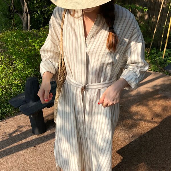 casual dresses yanueun striped dress lace up split stylish long sleeve pockets button spring womens clothing for ladies, Black;gray
casual dresses yanueun striped dress lace up split stylish long sleeve pockets button spring womens clothing for ladies, Black;gray