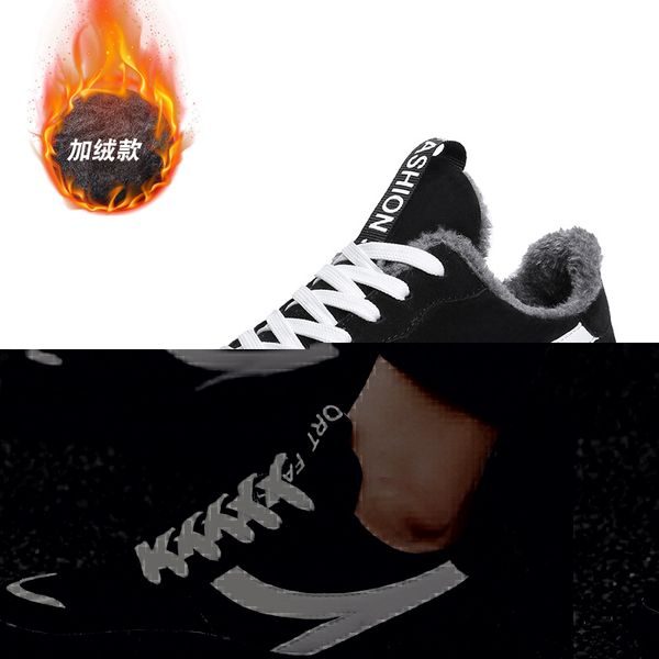 winter men boots fashion outdoor leather men ankle boots plush lace-up casual sneakers warm comfortable snow, Black
winter men boots fashion outdoor leather men ankle boots plush lace-up casual sneakers warm comfortable snow, Black