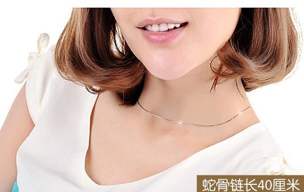 2019 new women's pure silver snake chain long necklace women 925 sterling silver jewelry women sterling silver chain solid
2019 new women's pure silver snake chain long necklace women 925 sterling silver jewelry women sterling silver chain solid