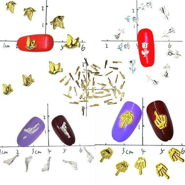 20pcs silver gold nail art decorations key bling rose finger nail accessoires comb manicure studs 3d nailart supply birds gun
20pcs silver gold nail art decorations key bling rose finger nail accessoires comb manicure studs 3d nailart supply birds gun